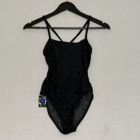Jolyn One Piece Swimsuit Jordy 30 (US‎ 10) Black New With Tags - Picture 1 of 6
